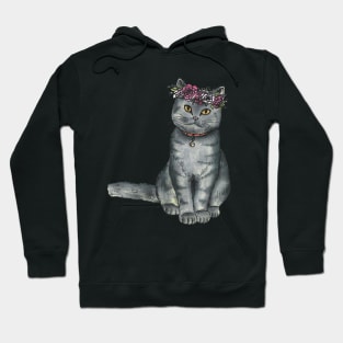 Flower Crown Cat Hoodie